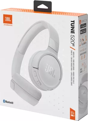 Kufje wireless JBL Tune 520BT, Bluetooth 5.3, të bardha