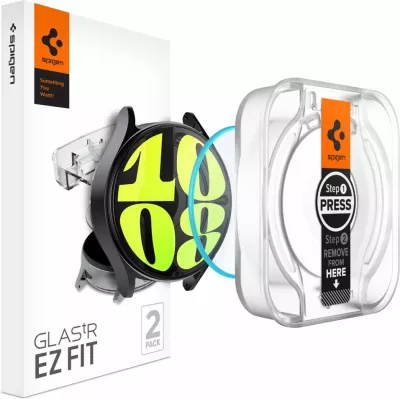 Xham i temperuar Spigen Glas.tR EZ Fit për Samsung Galaxy Watch 7, 44 mm, 2 copë