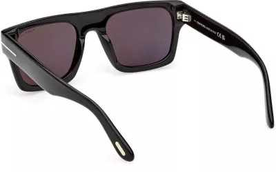 Syze dielli për meshkuj Tom Ford CYRUS-02 FT1337 01A, të zeza [Ngjyra: 53]