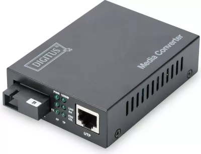 Media konvertues Digitus, Gigabit, RJ45/SC, i zi