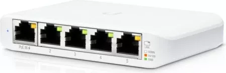 Switch Ubiquiti UniFi Flex Mini (3-pack), Managed, Gigabit Ethernet, PoE, Bardhë