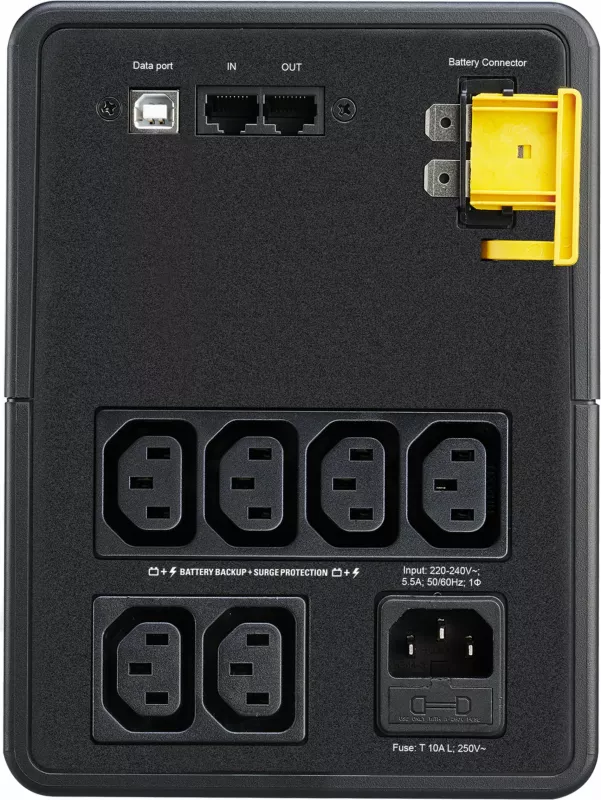 UPS APC BX1200MI, Line-Interactive, 1.2 kVA, 650 W, Sine, 140 V, 300 V