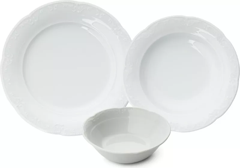 Set darkeje 18 pjese, porcelan i bardhe, Hermia, CPR18Y400