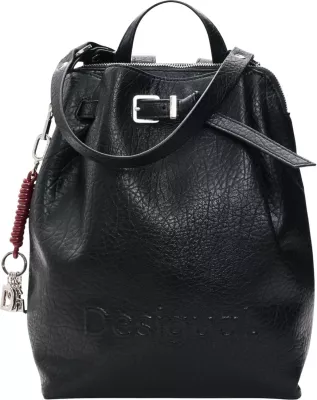 Çantë shpine Desigual BACK_HALF LOGO LUENA NF B 26WAKP05 për femra, e zezë