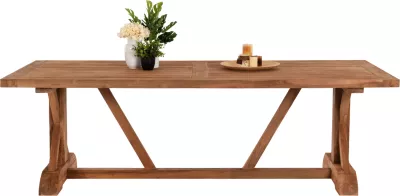 Tavolinë kopshti FH5964, 240x100x75H cm, dru teak i ricikluar