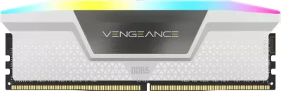 RAM Memorje Corsair Vengeance RGB 64GB (2x32GB) DDR5 6400 CL32 bardhë