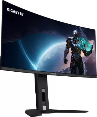 Monitor gaming Gigabyte MO34WQC2 34 inç OLED, 3440x1440, 240Hz, USB-C, e zezë
