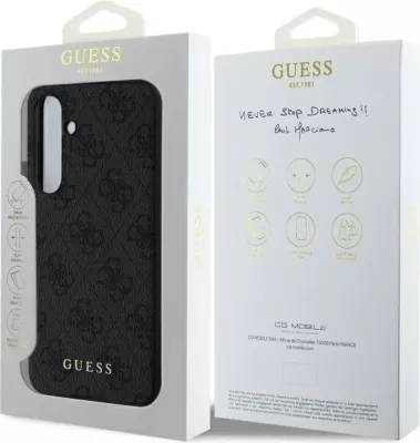 Mbështjellës Guess 4G Charms Collection për Samsung Galaxy S24 FE S721, Gri