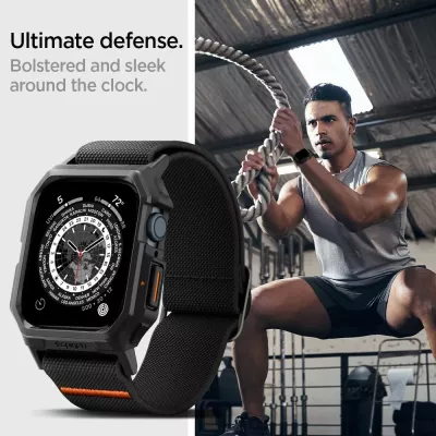 Mbështjellës Spigen Lite Fit Pro me rrip për Apple Watch 4/5/6/7/8/9/SE 44/45mm, e zezë