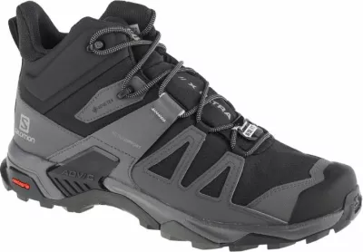 Atlete për meshkuj Salomon X Ultra 4 Mid Wide GTX, të zeza dhe gri [Madhësia: 45 1/3]