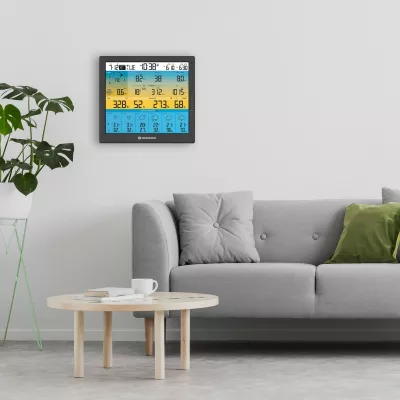 Stacion moti Bresser Wetter Center 7-in-1 solar 6-Tage 4cast Pro SF, i bardhë