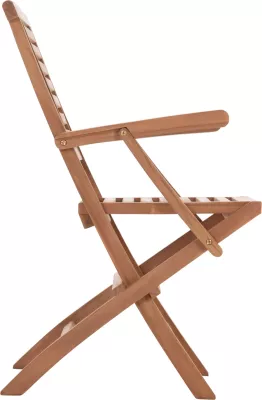 Karrige palosëse për ngrënie jashtë, dru tik, CRANDER FH6377, set prej 2 copë, 53x63x90cm