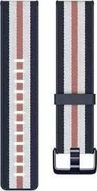 Rrip Smartwatch Fitbit Versa Lite Woven Hybrid Band FB166WBNVPKL, Large, navy/pink
