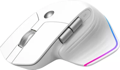 Maus wireless Marvo G803 WH, RGB, optik, rechargeable, 1600-4000 DPI, i bardhë
