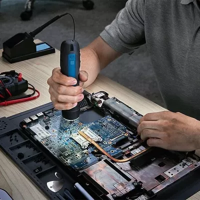 Kaçavidë pa kabllo Bosch GO 3.0 06019H2201, 3.6 V, 2 Ah, 5 Nm, USB-C, me 8 bita + kasë, e zezë/blu