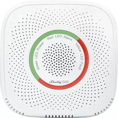 Detektor gazi Shelly GAS, Wi-Fi, 70 dB, i bardhë
