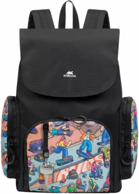 çantë shpine RIVACASE Skaters 5425 15L për laptop, e zezë