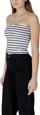 Maicë për femra Calvin Klein Jeans WOVEN LABEL RIB J20J225310, e bardhë [Madhësia: M]