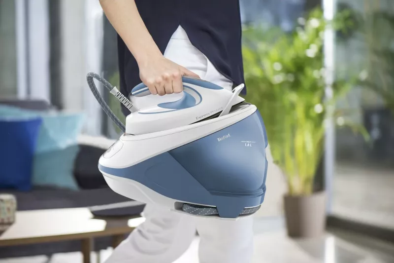 Hekur Tefal Express Protect SV9202, 2800 W, 1.8 L, Bardhë, Kaltër