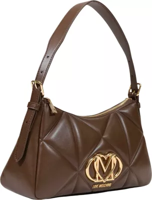 Çantë krahu për femra Love Moschino BORSA PU EMBOSSED JC4032PP1, kafe