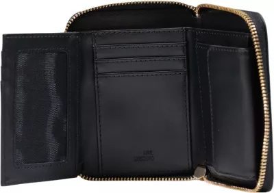 Portofol i vogël Love Moschino JC5641PP për femra, i zi