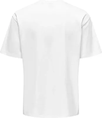 Maicë për meshkuj Only & Sons Onsfred Life Rlx SS Tee 22022532, e bardhë [Madhësia: S]
