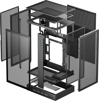 Kasë Deepcool CH270 DIGITAL mini tower, xham i temperuar, e zezë