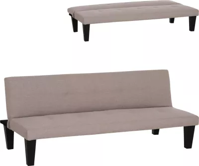 Divan-krevat dy ulëse, lëkurë PU bezhë, KORO FH3304.04, 165x75x64cm