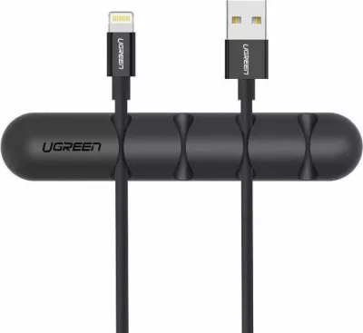 Mbajtëse kabllosh UGREEN 30762, 4 slota, deri 5mm, e zezë, set 2 copë