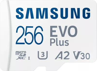 Memorie MicroSDXC Samsung MB-MC256S, 256 GB, UHS-I, 160 MB/s, Class 3 (U3), V30, Bardhë