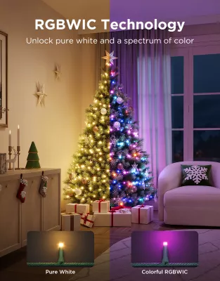 Drita varëse dekorative Govee H6871, 20 m, 250 LED, RGBWIC, Smart (Alexa/Matter/Google Home)