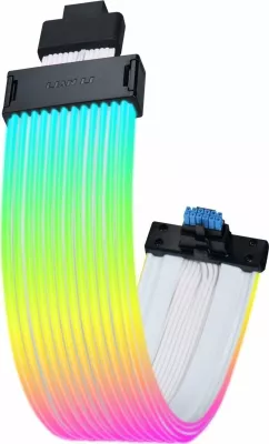 Kabllo ndriçimi RGB për GPU Lian Li Strimer Wireless 12V-2x6 Wide 340mm 174 LED 2.4GHz e bardhë