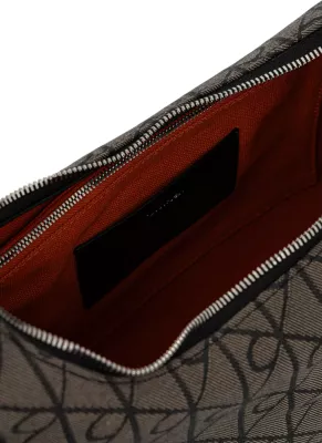 Çantë shpatulle për femra Calvin Klein LV04F3635G, e zezë-bezhë