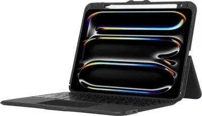 Mbështjellës me tastierë Bluetooth Targus VersaVu për iPad, Nordic, i zi