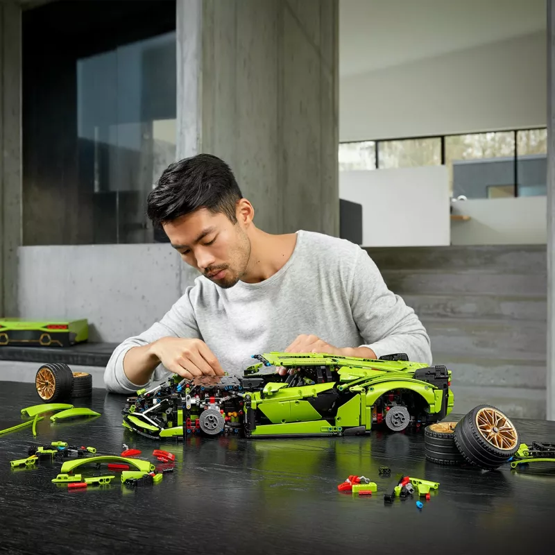 Set ndërtimi LEGO Technic Lamborghini Sián FKP 37, 8 vjeç e lart, Plastik, 457 pjesë, shumëngjyrësh