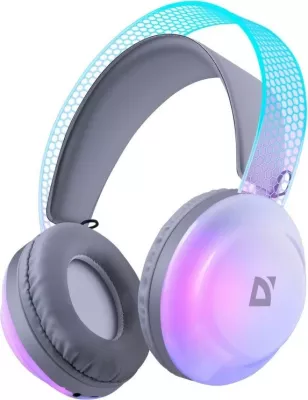 Kufje pa tela Defender FreeMotion B651, me drita LED, Gri
