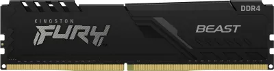 RAM Memorje Kingston FURY Beast 32GB (2 x 16GB) DDR4 3200MT/s CL16, e zezë