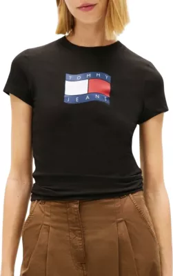 Maicë për femra Tommy Hilfiger Jeans DW0DW22781, e zezë [Madhësia: S]
