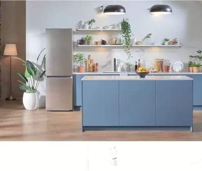 Frigorifer i kombinuar Samsung RB34C602ES9/EK, 344L, No Frost, Wi‑Fi, Klasa energjisë E, Inoks