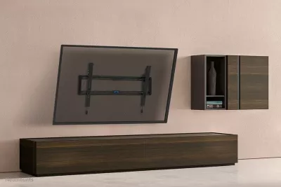 Mbajtëse muri TV Neomounts WL35-550BL18, çelik, 43-86 inç, e zezë
