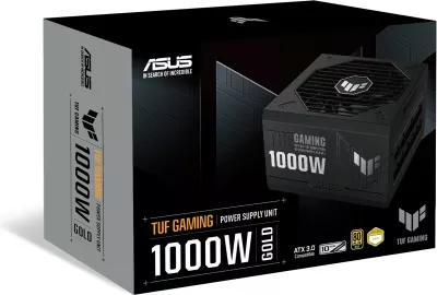 Kasë energjie ASUS TUF Gaming 1000W, 80 PLUS Gold, plotësisht modulare, e zezë