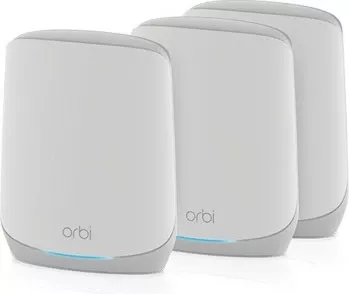 Sistem mesh NETGEAR Orbi RBK763S, Wi-Fi 6, Tri-band, 525 m², Bardhë