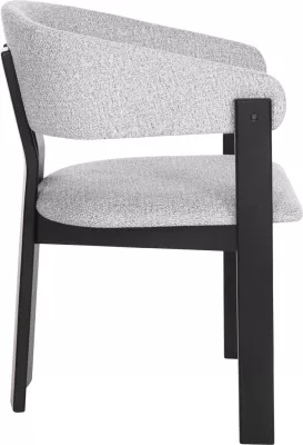 Karrige për ngrënie ZARRA FH9970.02 dru gome ngjyrë zezë-gri e lehtë 55,5x59x81,5Hcm., set prej 2 copë