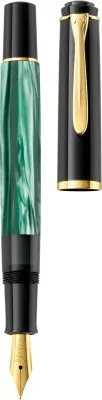 Stilolaps Pelikan M200, gjelbër mermer, me kuti dhurate