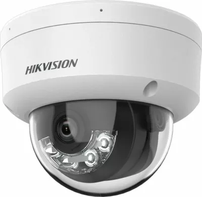 Kamerë IP Hikvision DS-2CD2123G2-LIS2U 2MP 2.8mm Dome, e bardhë