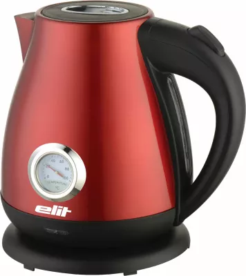 Çajnik elektrik Elit RETRO 1.7R 1.7L, inoks, 1850-2200W, kuq