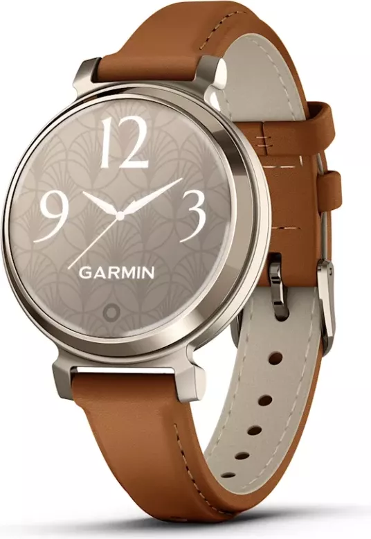 Smartwatch Garmin Lily® 2 Classic – Cream Gold with Tan Leather Strap