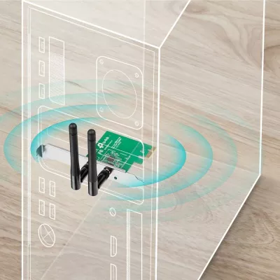 Kartë rrjeti Wi‑Fi TP-Link TL-WN881ND PCI-Express 300 Mbps me dy antena