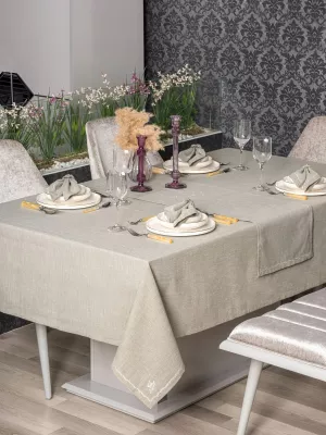 Set mbulesash tavoline (8 copë), L'essentiel, Pera - ngjyrë dheu