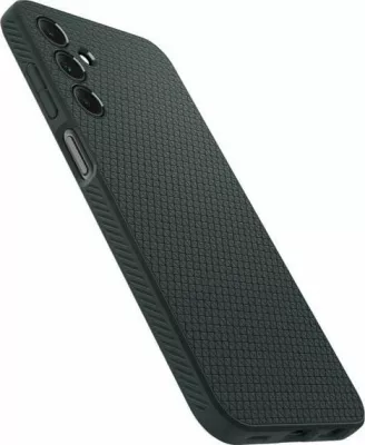 Mbështjellës Spigen Liquid Air për Samsung Galaxy A15/A15 5G, jeshile abyss, me xham të kalitur